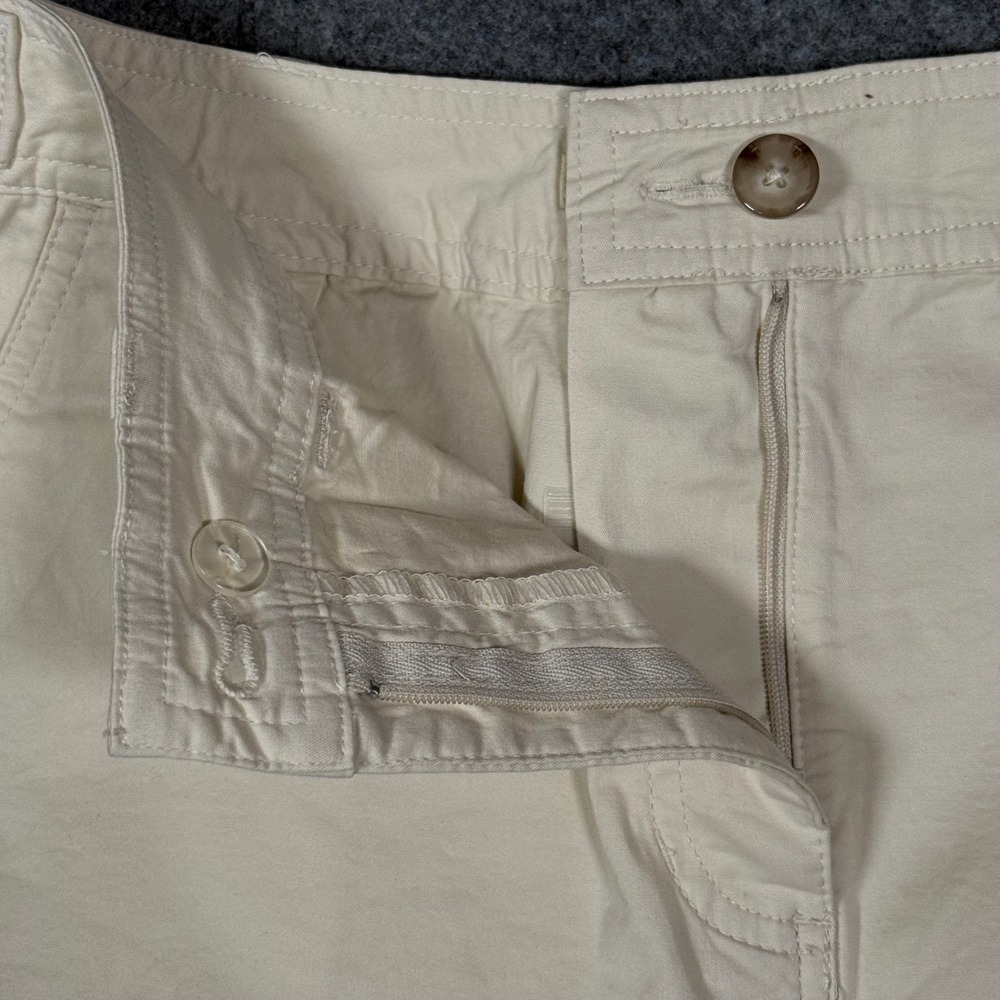 St. John's Bay Womens Beige Cargo Skort Size 4 Stretch Cotton Utility Mini Skirt - Picture 3 of 13